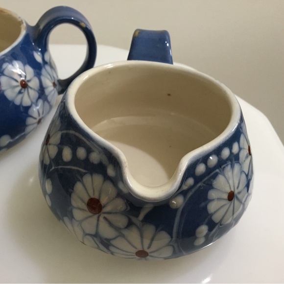 RARE ANTIQUE HAK Denmark 🇩🇰 pottery cream and sugar - Picture 3 of 8